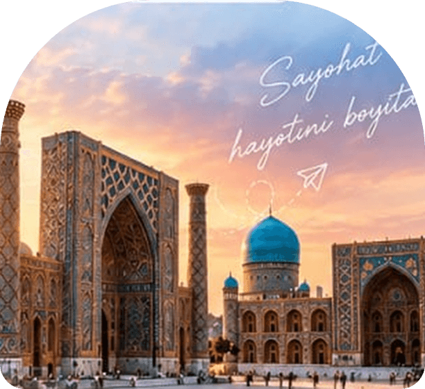 Samarqand, Registon maydoni quyosh botishida
